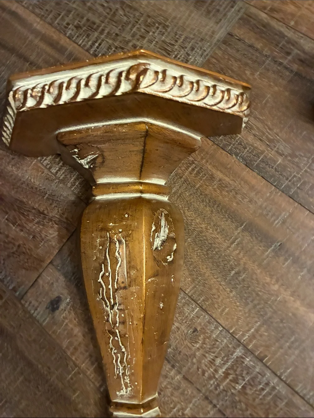 Set of 2 Elegant Gold shelves from The Bombay Company